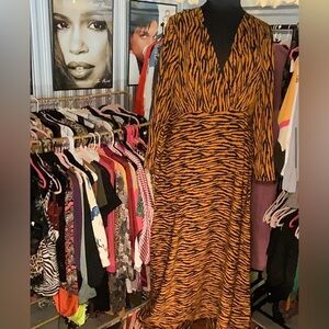 NWT Tiger striped maxi dress